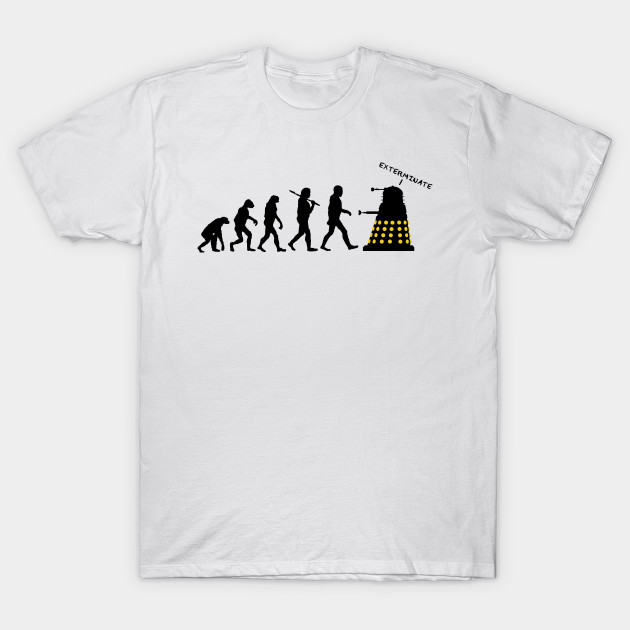 Dalek Destroy Human Evolution Silhouette